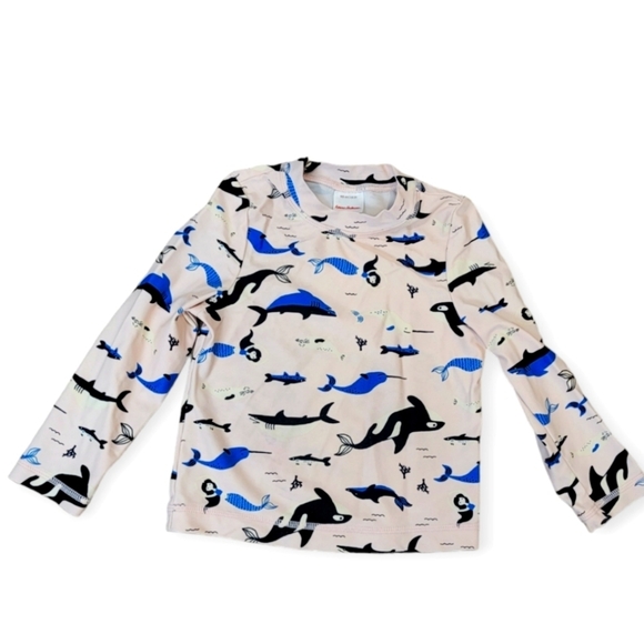 Hanna Andersson Kids Rash Gaurd Swim Shirt Size 3T - Picture 1 of 5